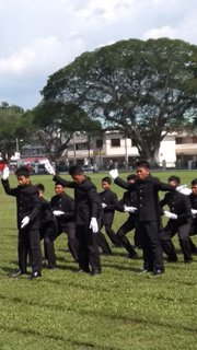 Picture of preparing for a cheering squad contest