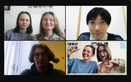 授業中のスクリーンショットの写真