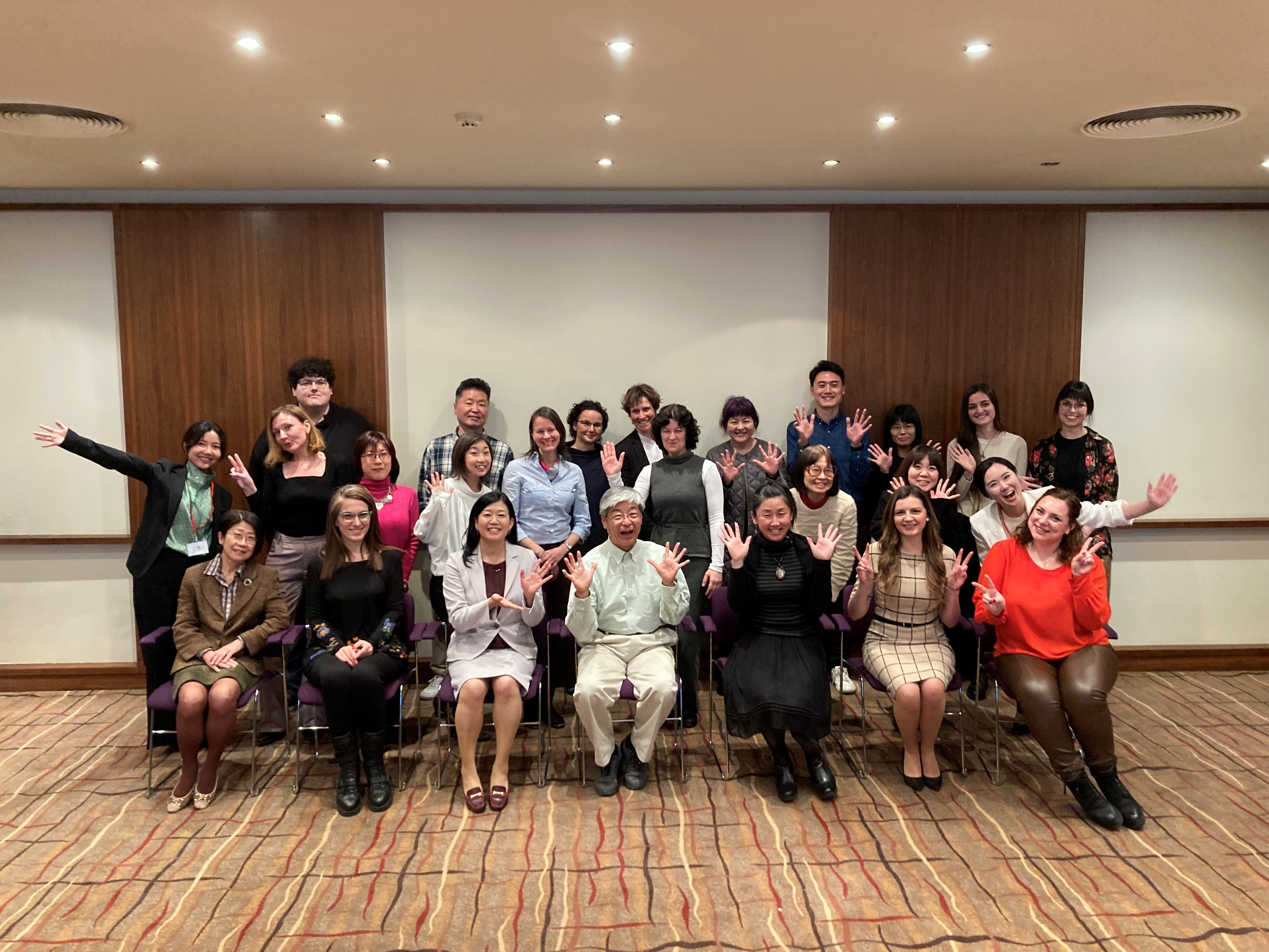 中東欧日本語教育研修会2023の参加者の写真