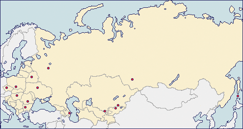 東欧の地図