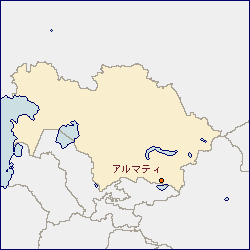 カザフスタン共和国の地図