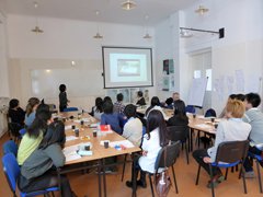 ポーランド日本語教師会の勉強会の写真