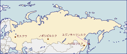 ロシア連邦の地図