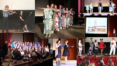 Picture of the closing ceremony of the Japanese-language course