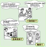『外国人のための看護・介護用語集　日本語でケアナビ　英語版』ページ画像1