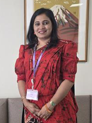 今回スピーチをする研修参加者のアチニさん