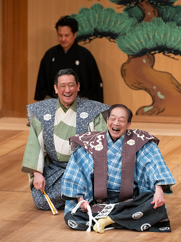 狂言「縄綯(なわない)」舞台の様子